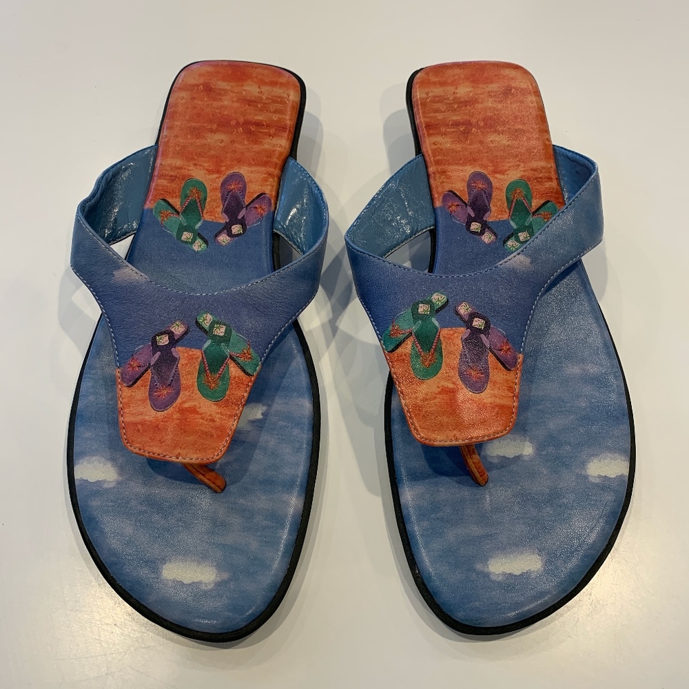Icon Art Shoes flip flops/thongs size 8